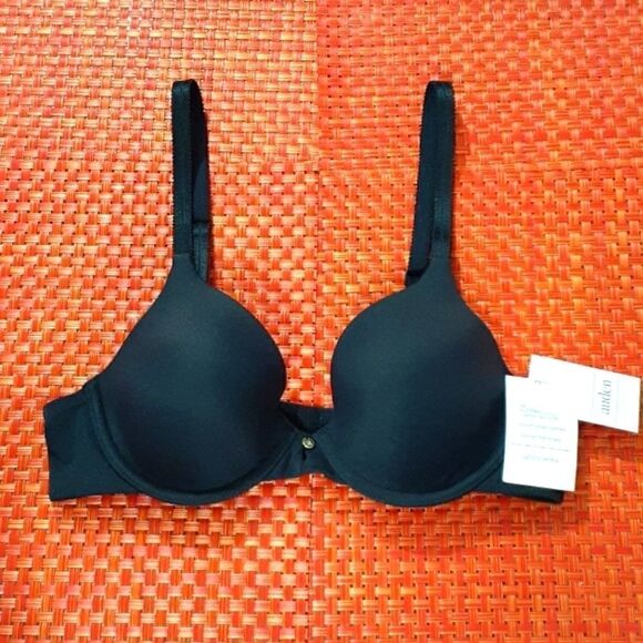 New Auden Simple Sleek Black Bra - Picture 1 of 5